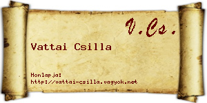 Vattai Csilla névjegykártya