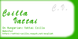 csilla vattai business card